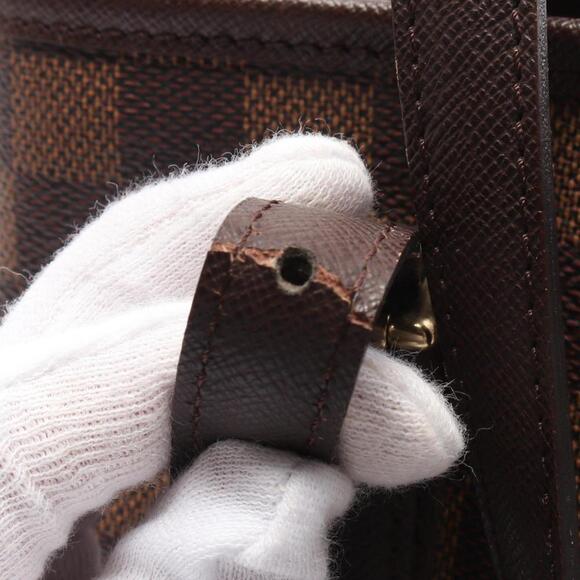 LOUIS VUITTON Brown Damier Leather Tote Bag - Picture 7 of 10